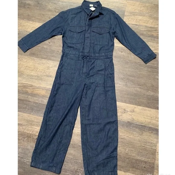 Levi’s x Free People Oversized Cotton Denim Jumpsuit Small - Picture 2 of 7